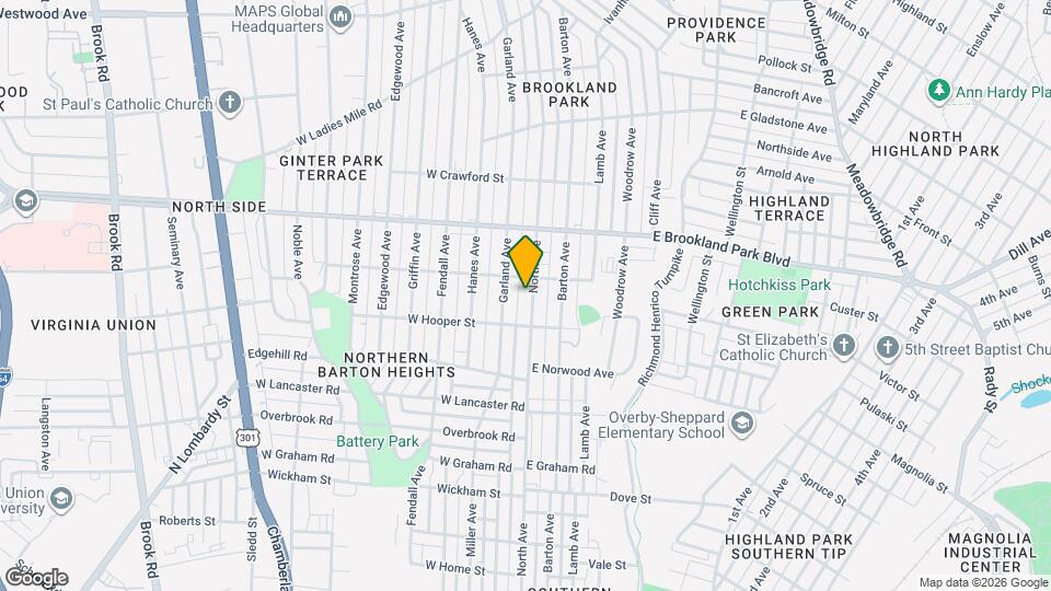 2818 North Ave Map and Location Details