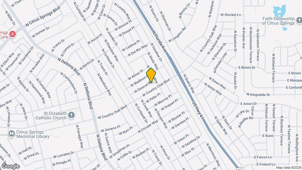 742 W Deacon Pl Map and Location Details