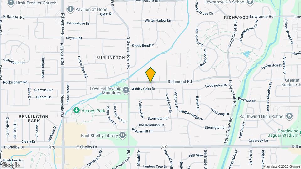 4429 Richmond Oaks Dr Map and Location Details