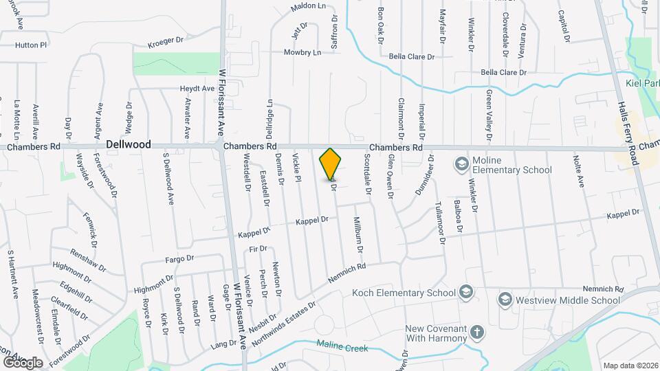 9839 Medford Dr Map and Location Details