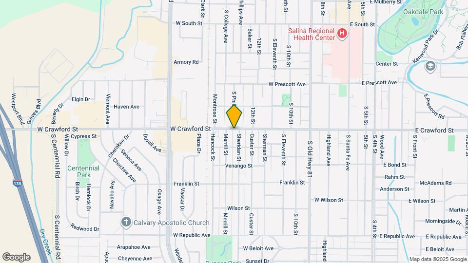 807 W Crawford St Map and Location Details