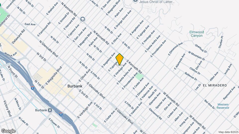 703 E Verdugo Ave Map and Location Details