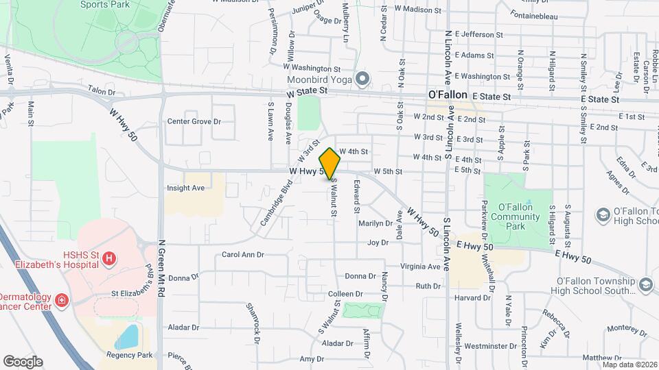 501 S Walnut St Map and Location Details