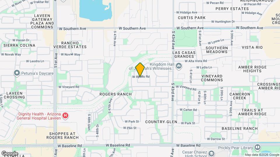 4439 W Apollo Rd Map and Location Details