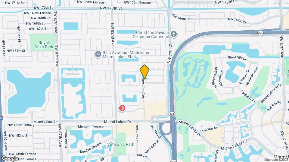 7861 NW 159th Terrace Map and Location Details