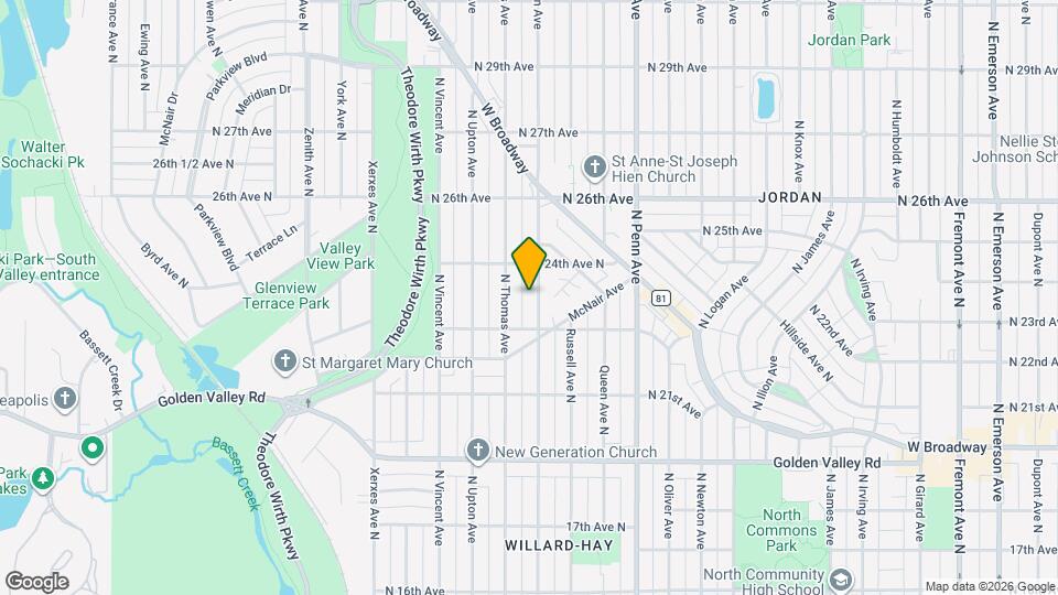 2331 N Sheridan Ave Map and Location Details