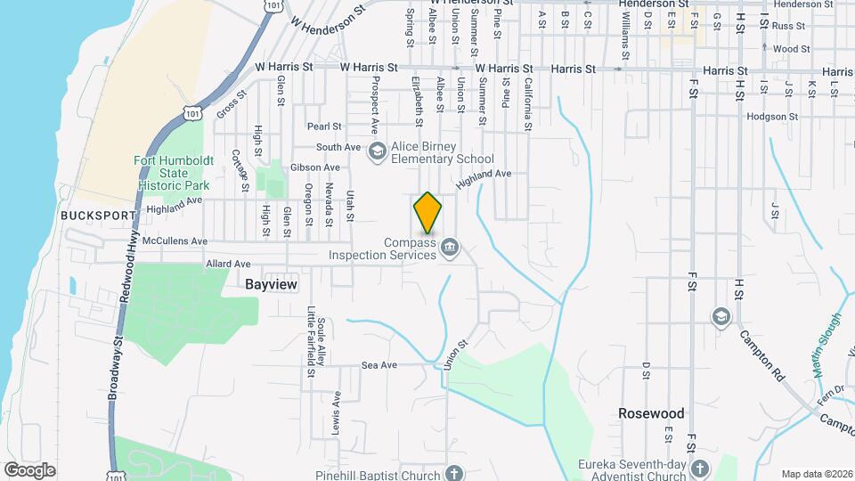 504 Silva Ave Map and Location Details