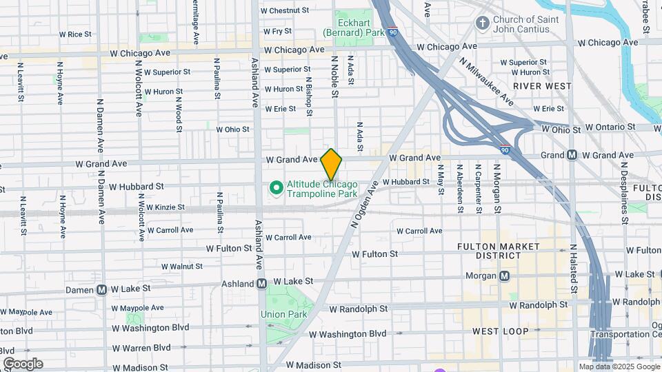 1401 W Hubbard St Mapa y Detalles de la Ubicación