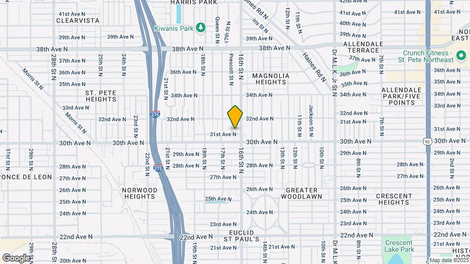 1621 31st Ave N Map and Location Details