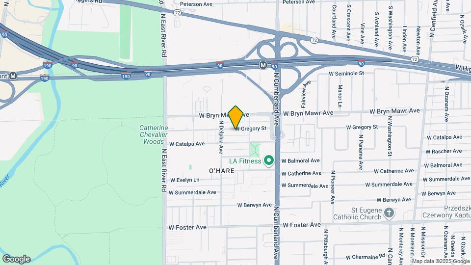 8531 W Gregory St, Unit 1 Map and Location Details