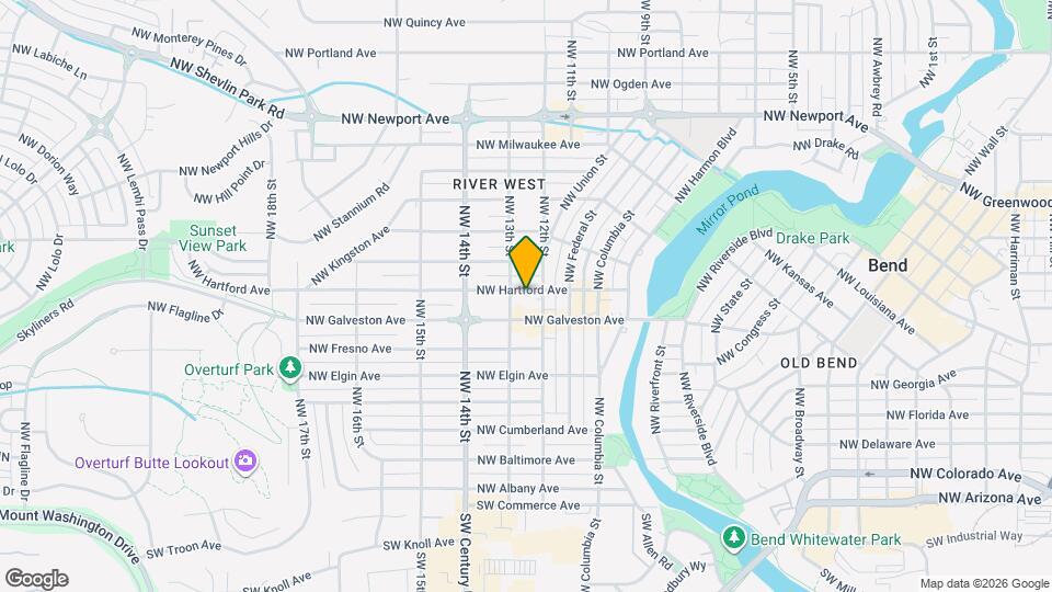 1235 NW Hartford Ave Mapa y Detalles de la Ubicación