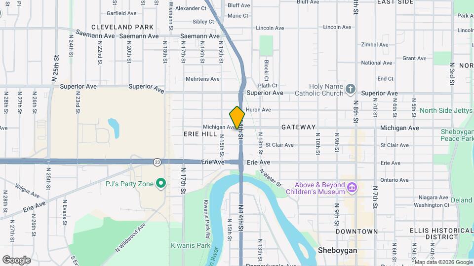 1230 N 14th St Map and Location Details