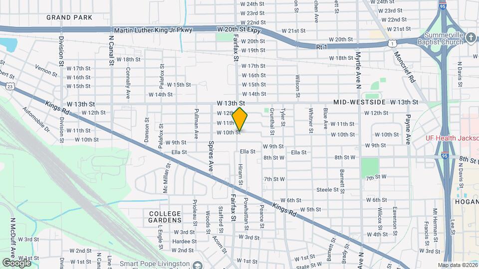 1923 Fairfax St Map and Location Details