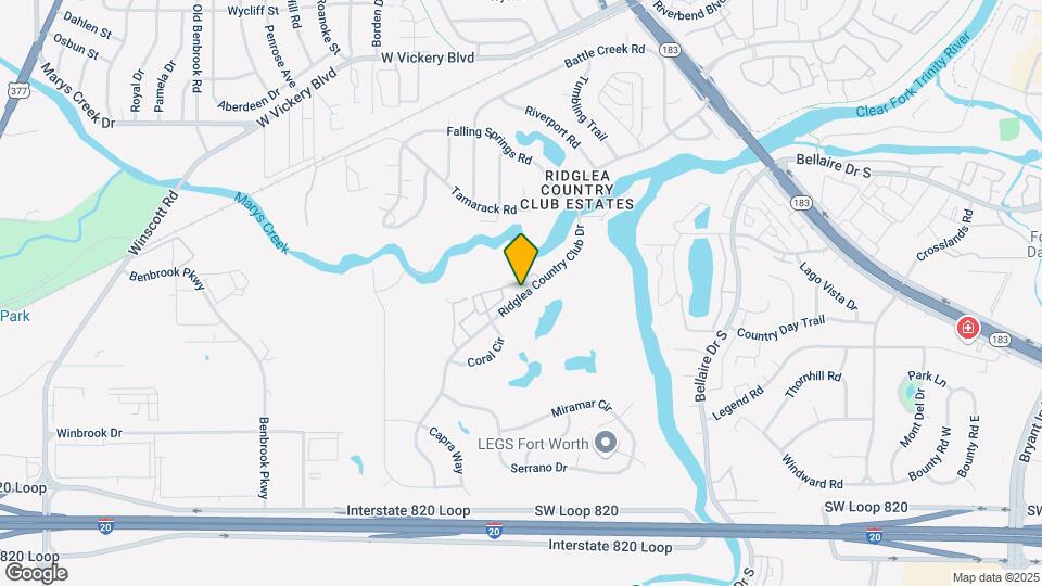 4022 Ridglea Country Club Dr Map and Location Details