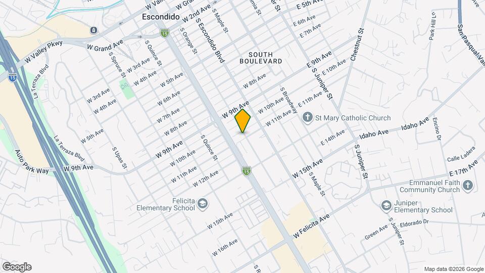 1041 S Orange St Map and Location Details