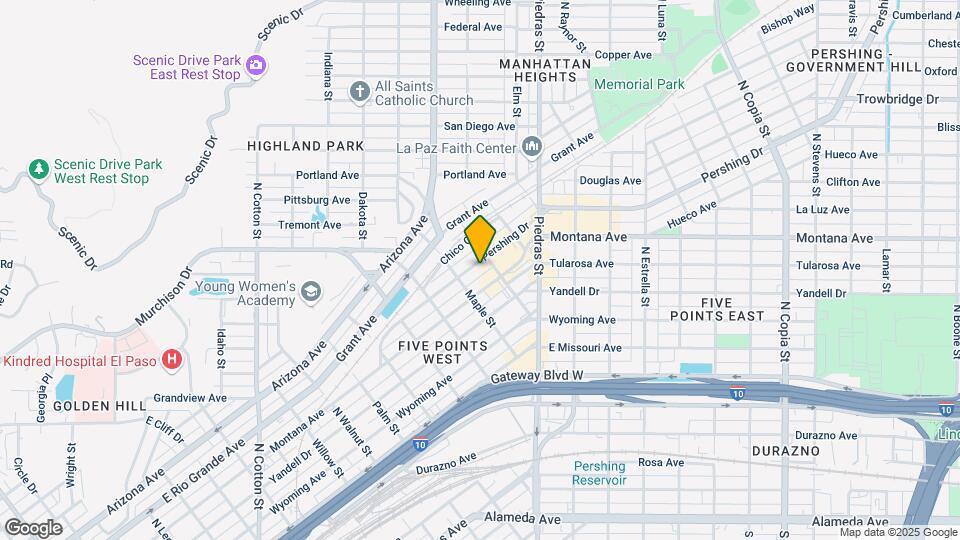 2720 Pershing Dr Map and Location Details