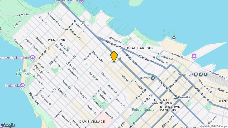 1288 Alberni St Map and Location Details