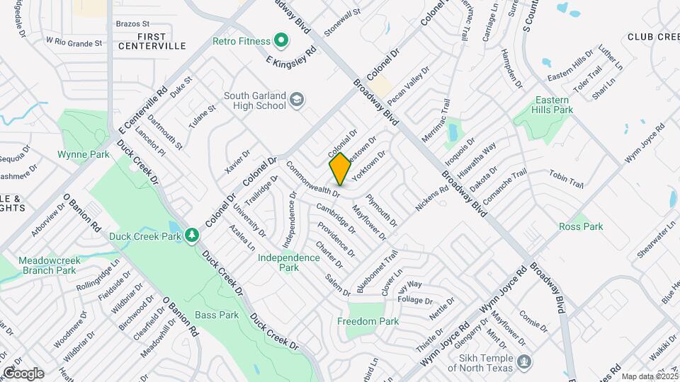 3842 Commonwealth Dr Map and Location Details