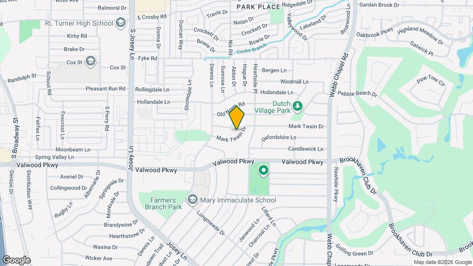 2861 Mark Twain Dr Map and Location Details