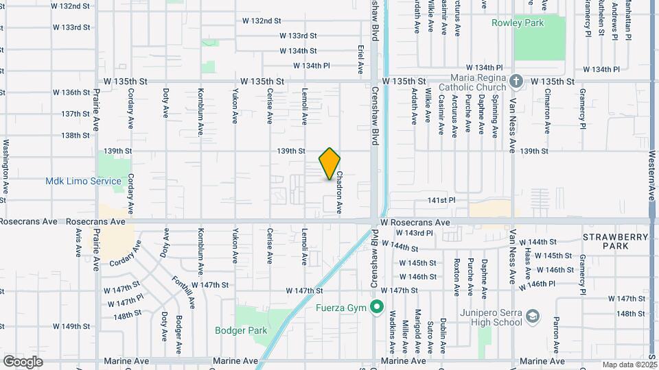 14025 Chadron Ave Map and Location Details