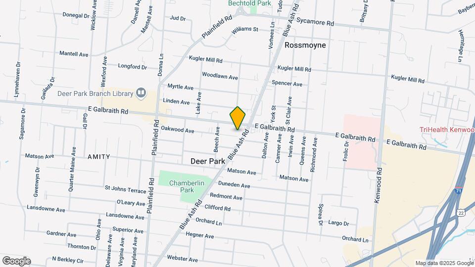 4330 Oakwood Ave Map and Location Details