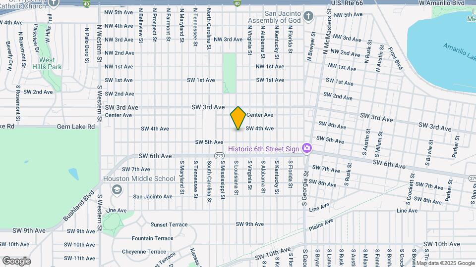 405 S Louisiana St Map and Location Details