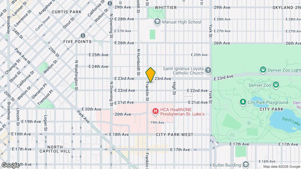 2246 N Franklin St Mapa y Detalles de la Ubicación