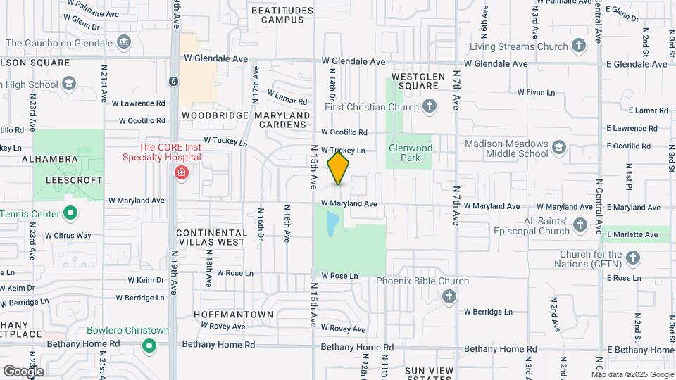 6514 N 13th Dr Map and Location Details