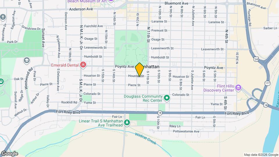 1127 Houston St Map and Location Details