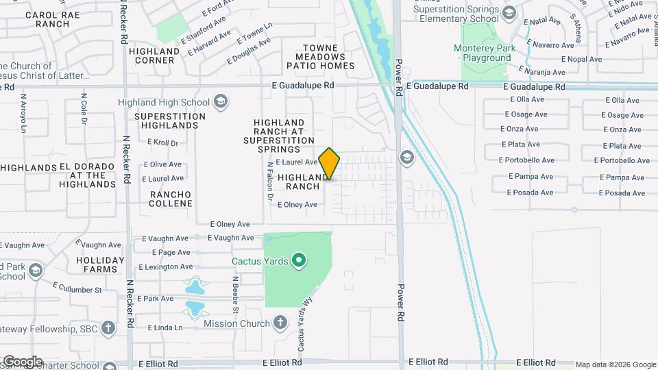 495 N Bluejay Dr Map and Location Details