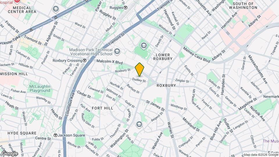 58 Dudley St, Unit 1T Map and Location Details