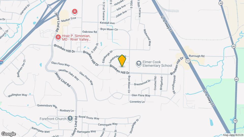 3406 Erin Oaks Ct Map and Location Details