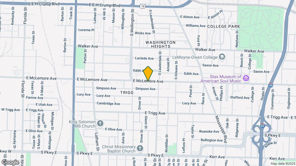 519 E Mclemore Ave Map and Location Details
