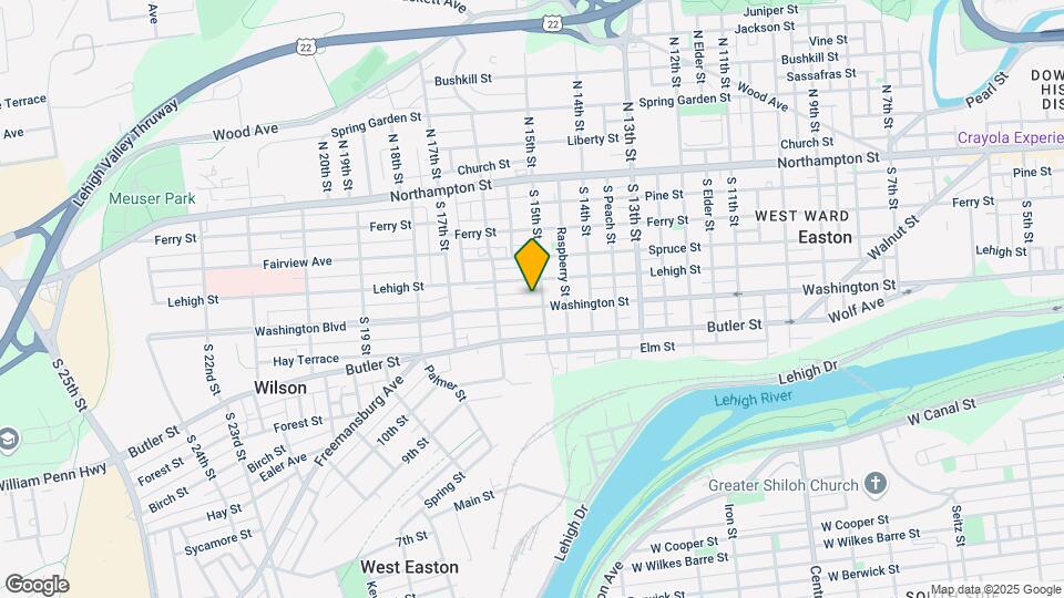 1507 Washington St Map and Location Details