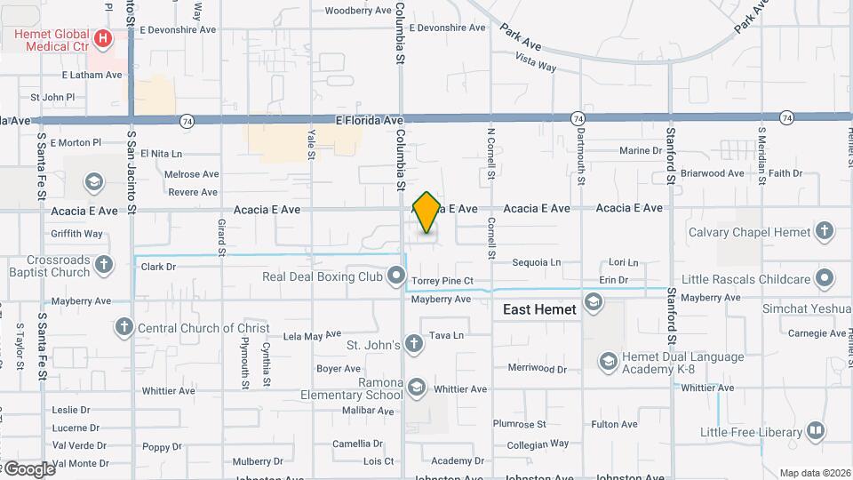 41084 Beachwood Ave Map and Location Details