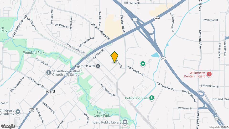 12435-12445 SW Ash Ave Map and Location Details