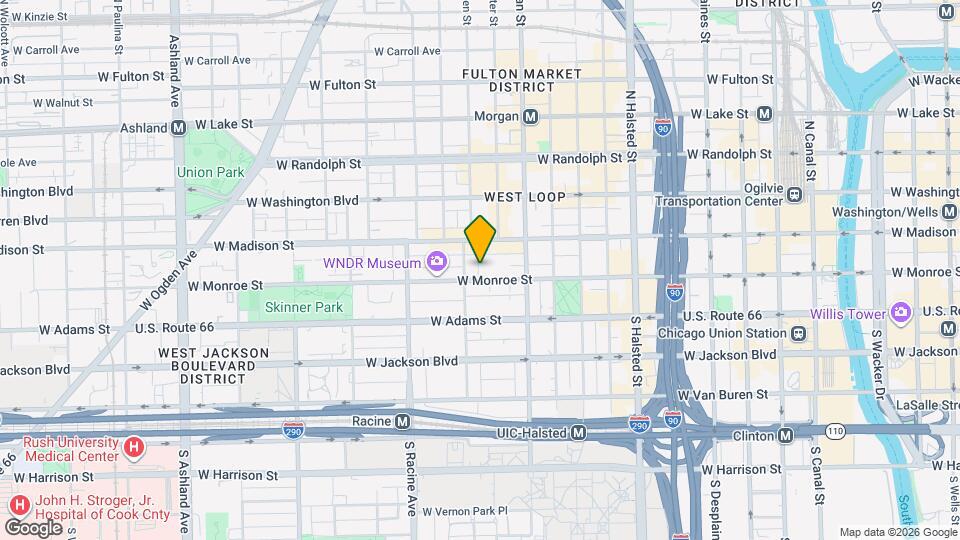 1052 W Monroe St Map and Location Details