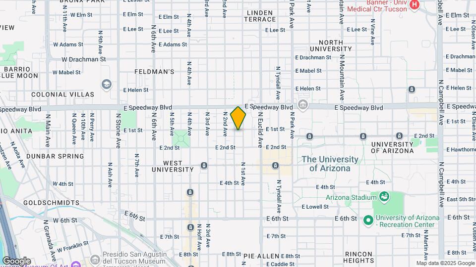 638 E 1st St Map and Location Details