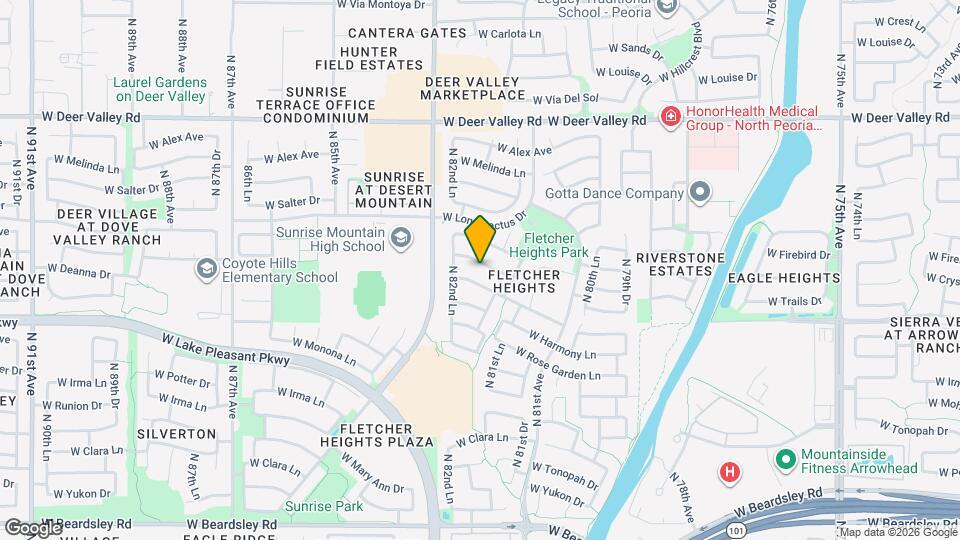 8213 W Quail Ave Map and Location Details