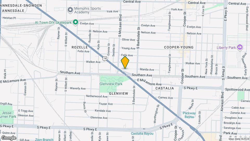 1851 Manila Ave Map and Location Details