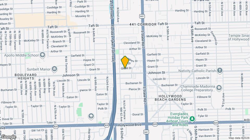 6130 Grant St Map and Location Details