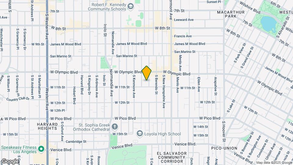 1043-1045 S Catalina St Map and Location Details