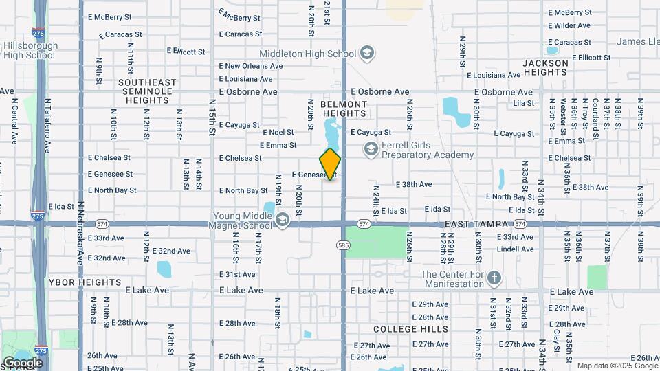 2106 E North Bay St Map and Location Details