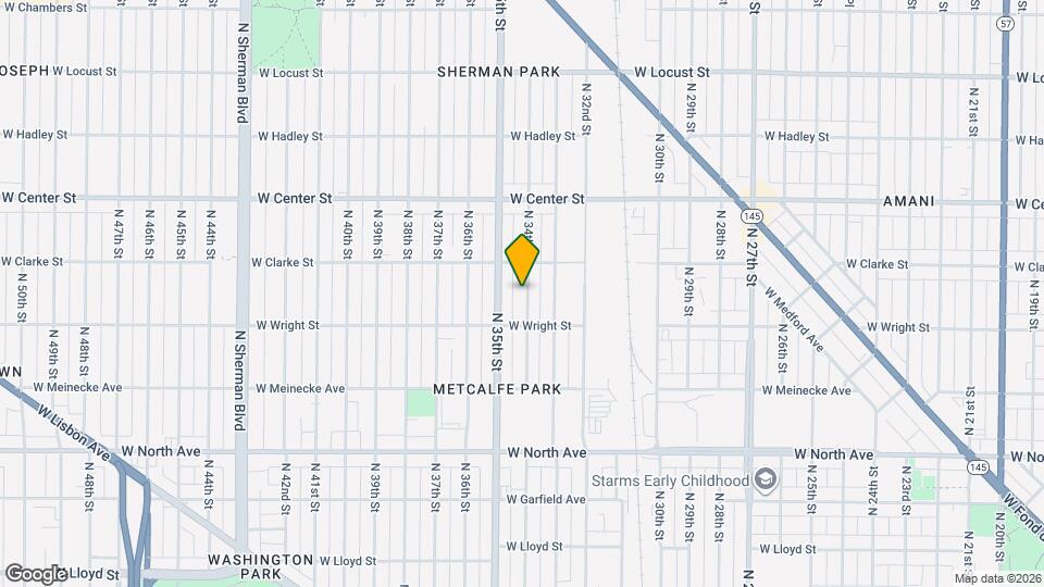 2541 N 34th St Map and Location Details