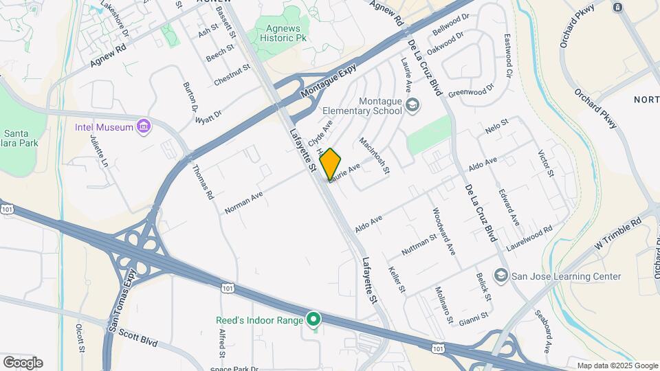 3591 Lafayette St Map and Location Details