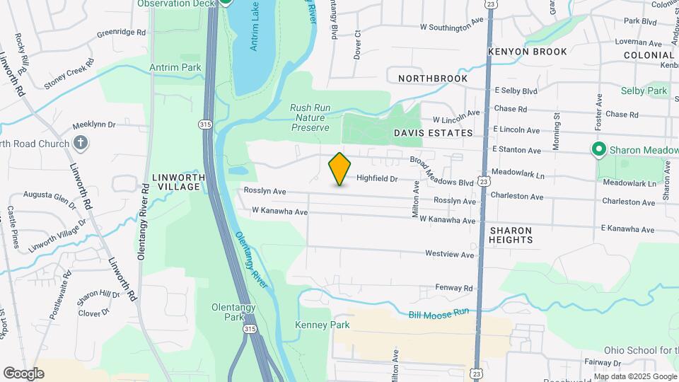 320 Rosslyn Ave Mapa y Detalles de la Ubicación