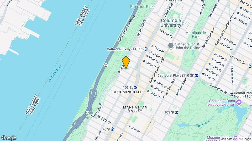 317 W 105th St Map and Location Details