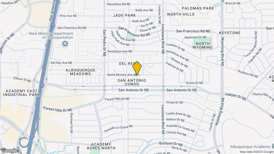 6501 San Antonio Dr NE Map and Location Details