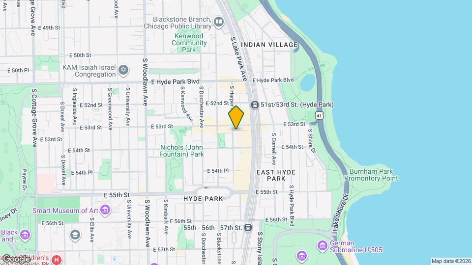 5323 S Harper Ave Map and Location Details