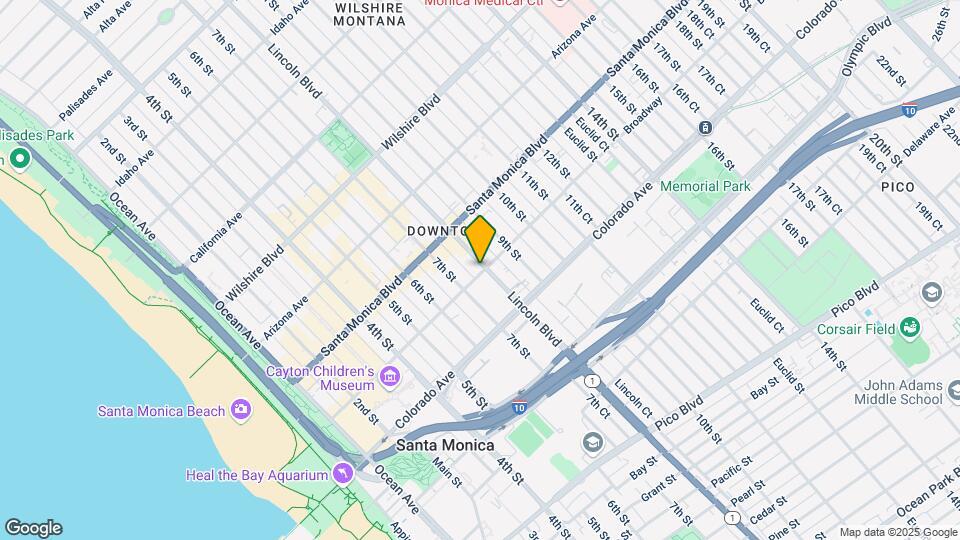 1458 Lincoln Blvd Mapa y Detalles de la Ubicación